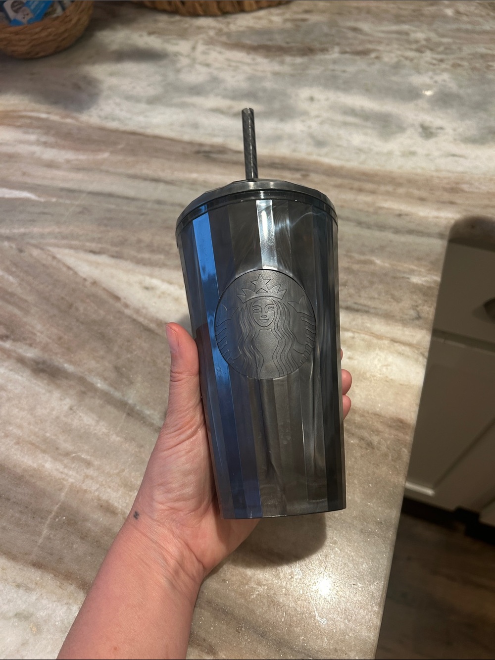 Starbucks Silver/Gray 16oz Tumbler